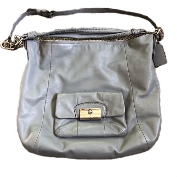 Coach Handbags - Coach leather crossbody, gray